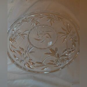 Vintage princess house crystal cake plate